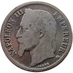 Frankrijk Tweede Keizerrijk: 1 franc 1866 ( BB )